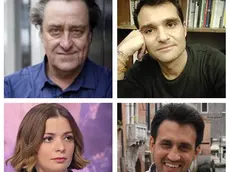 Da sinistra, in alto: Martin Michael Driessen, Daniele Mencarelli; sotto, da destra, Sandro Frizziero, Marta Barone