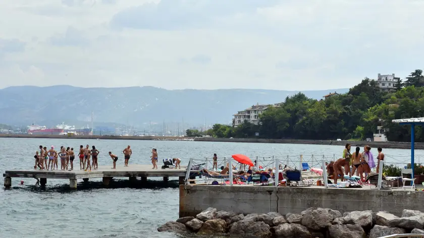 Foto BRUNI 02.08.2018 Muggia:le spiaggette prima del Lazzaretto, luogo del decesso