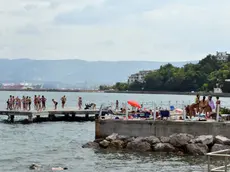 Foto BRUNI 02.08.2018 Muggia:le spiaggette prima del Lazzaretto, luogo del decesso