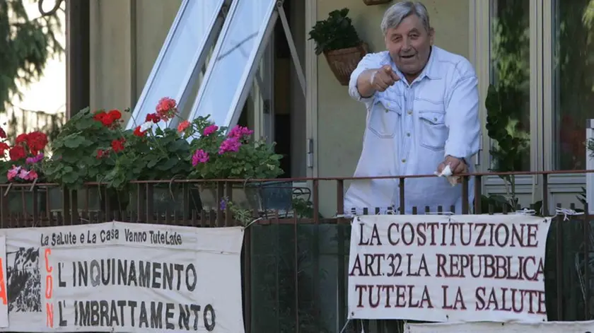 La protesta di un abitante di Servola