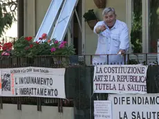 La protesta di un abitante di Servola