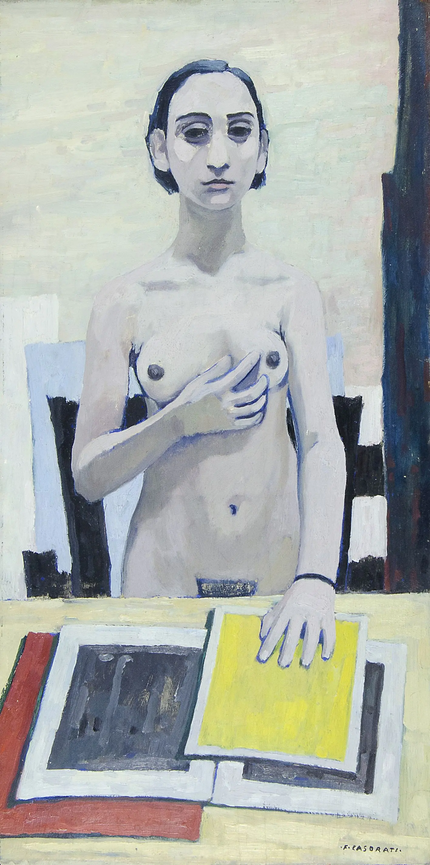 “Ragazza col libro” (1945) di Casorati