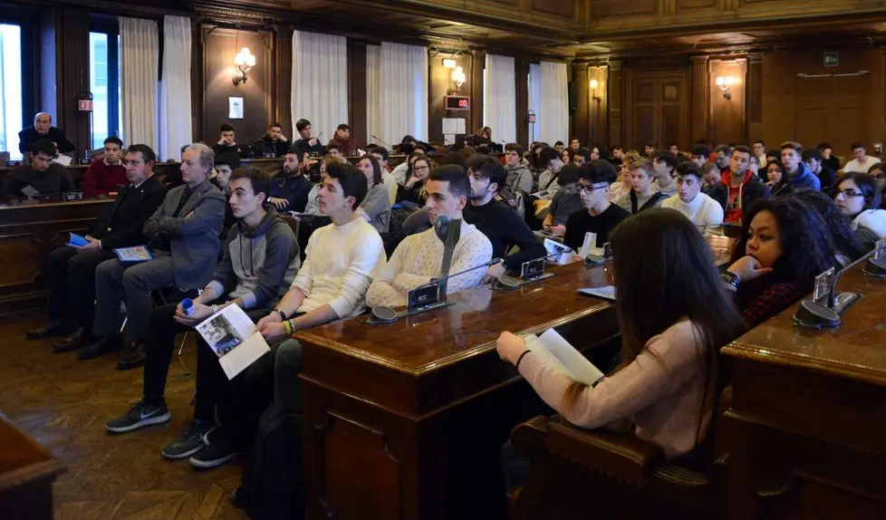 Foto Bruni 09.02.2018 Giorno del Ricordo-studenti in cons.comunale