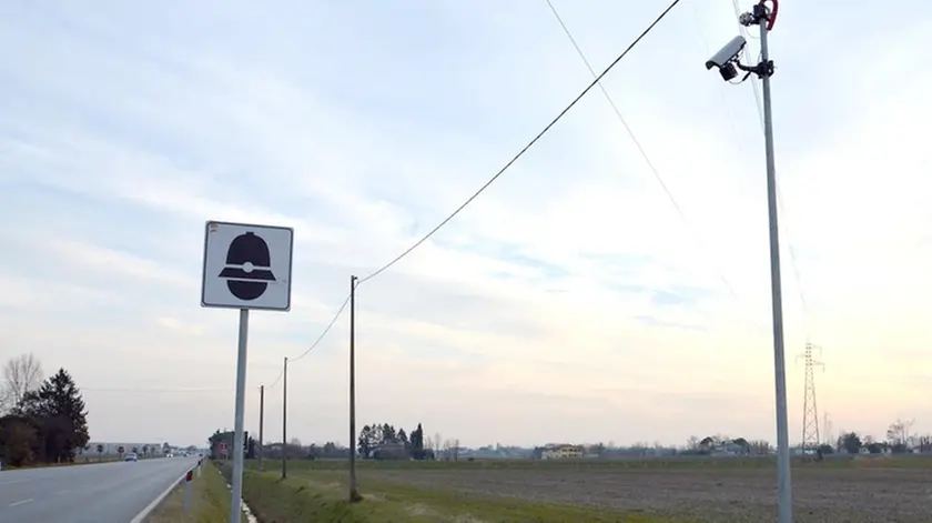 Pertegada 12 gennaio 2019. Telecamera sabotata. © Foto Petrussi