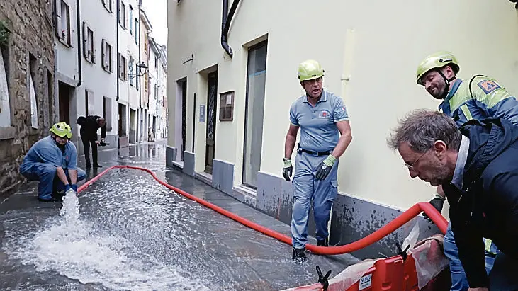 Lasorte Trieste 20/10/23 - Muggia, Prova Sistema Barriere Acqua Alta