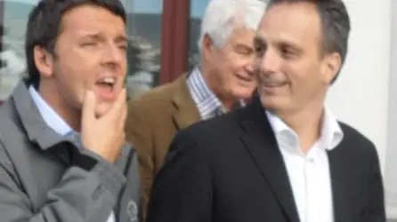 Matteo Renzi e a destra Francesco Russo