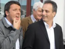 Matteo Renzi e a destra Francesco Russo