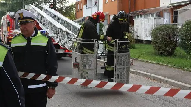 Bumbaca Gorizia 27.10.2017 Incendio casa Spina Lucinico © Fotografia di Pierluigi Bumbaca