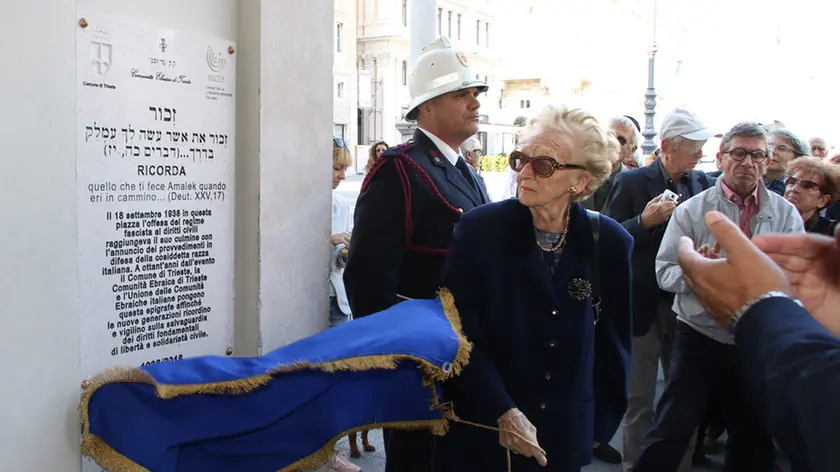 Lasorte Trieste 19/10/18 - Municipio, Scoprimento Targa 80 Anni Leggi Razziali,