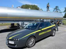 Il camion sequestrato dalla Guardia di Finanza di Gorizia