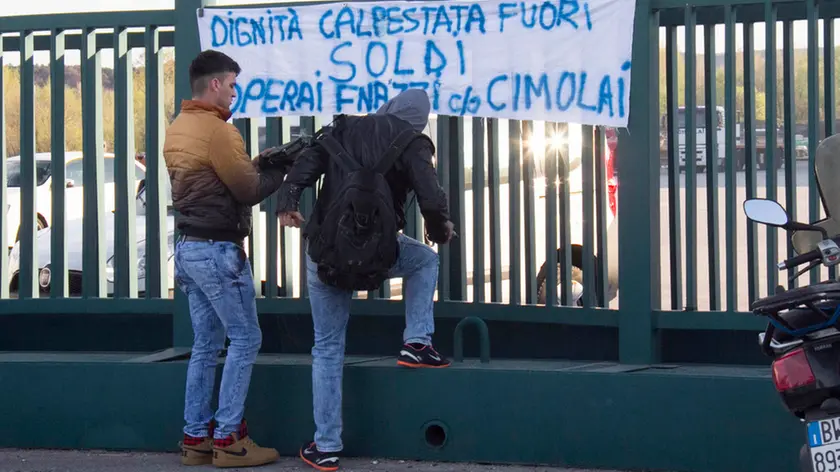 Bonaventura Monfalcone-29.03.2017 Protesta operai Finatti-Cimolai-Monfalcone-foto di Katia Bonaventura