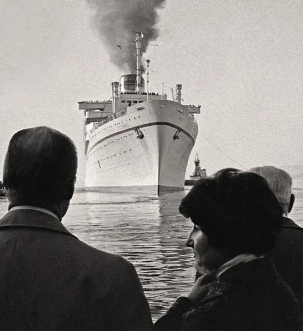 L’arrivo del transatlantico “Cristoforo Colombo”