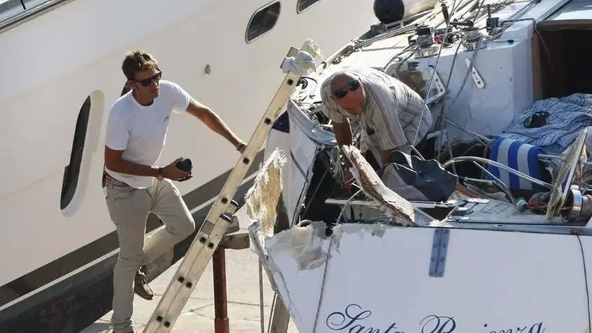 La barca a vela dei due coniugi di Padova speronata dal motoscafo di Horvatinčić