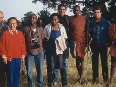 Foto del safari al Masai Mara nel 1988: Barack Obama è il sesto da sinistra, il triestino Mauro Calligaris il penultimo