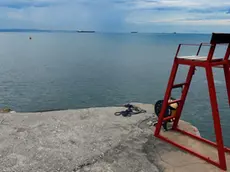 Foto Bruni 14.07.14 Stabilimento balneare Sticco: il maltempo non aiuta la balneazione