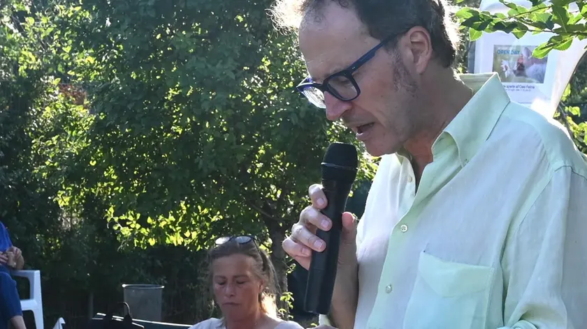 Foto BRUNI Trieste 10.07..21 Andro Merkù, battitore d'asta al gattile