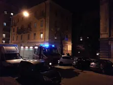 L'intervento dei vigili del fuoco in via Donadoni