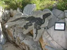 Il dinosauro Antonio al Villaggio del Pescatore