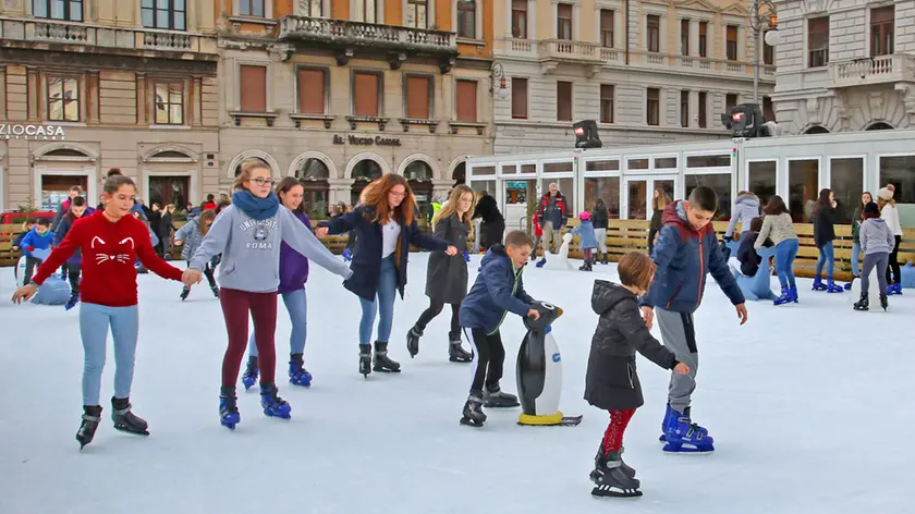 Ragazzi e bambini sulla pista in Ponterosso